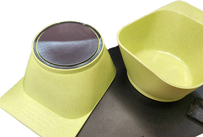 Magnetic hair color bowl, wheatstraw, eco friendly 