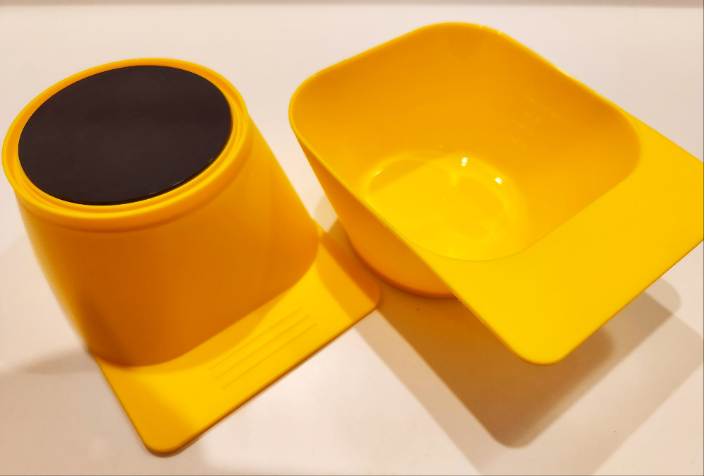 Magnetic hair tint color bowl