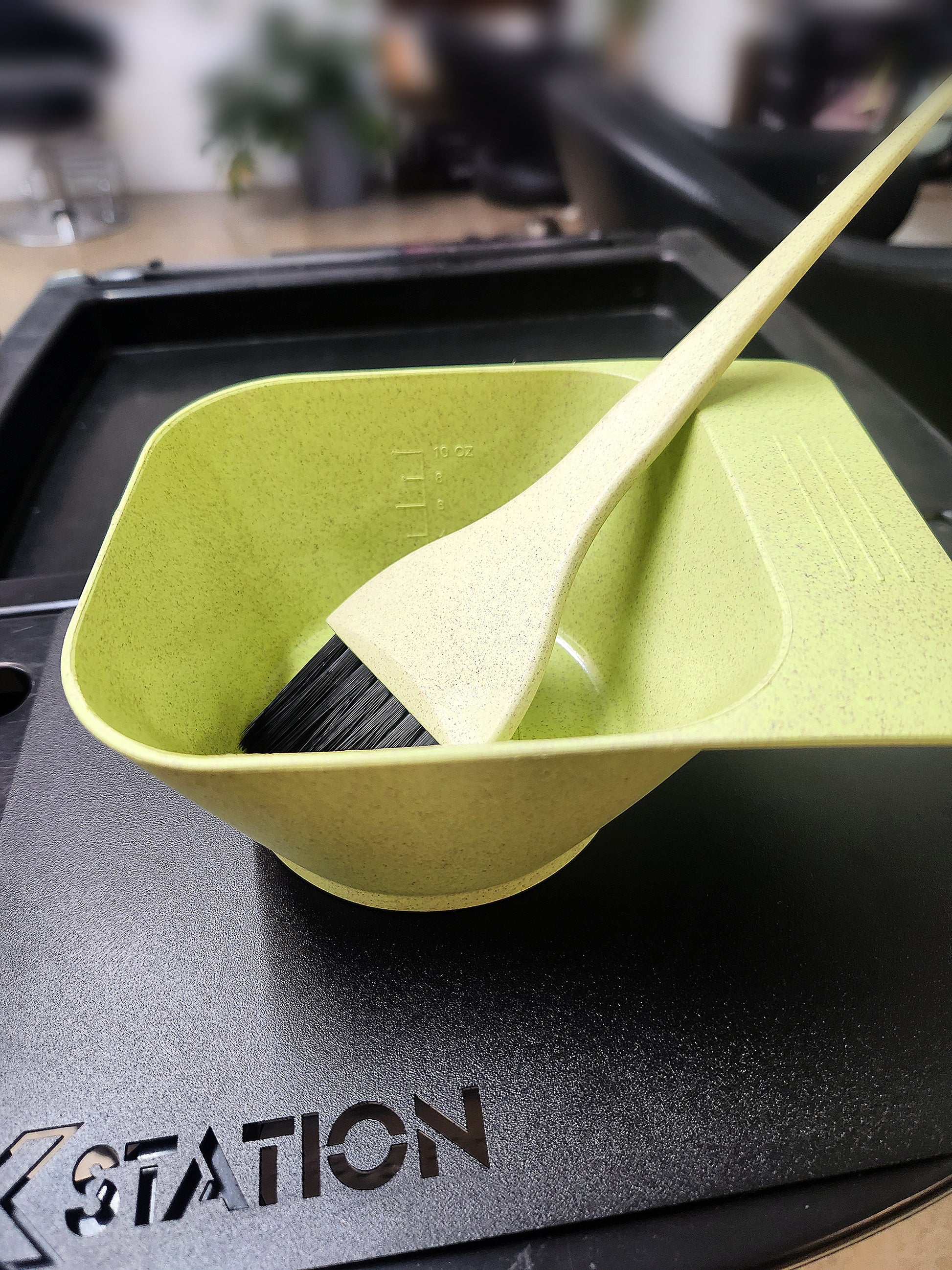 Magnetic hair color bowl, wheatstraw, eco friendly